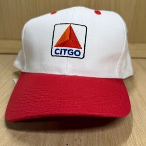 CITGO Hat Cap White Red Snap Back Oil Gas NWOT